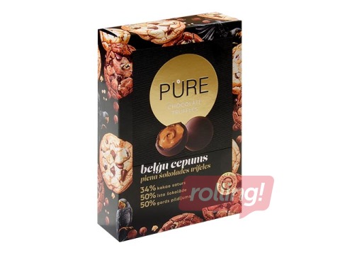 Šokolādes trifeles Pure Chocolate ar beļģu cepumu krēma pildījumu, 148 g