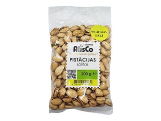 Röstitud ja soolatud pistaatsiapähklid AlisCo, 200 g