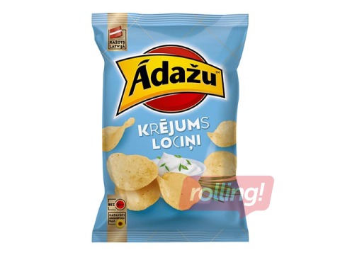 Ādažu čipsi Krējums/lociņi, 130g