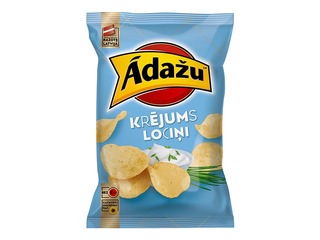 Ādažu čipsi Krējums/lociņi, 130g