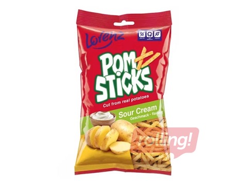 Kartupeļu salmiņi ar skābā krējuma garšu, Lorenz Pomsticks, 100g