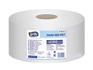 Tualetes papīrs Grite Standart Maxi 340T, Ø25, 2 slāņi, 6 ruļļi 