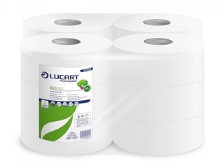 Tualetes papīrs Lucart Eco 150, 2 slāņi, 12 ruļļi, balts