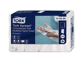 Papīra dvieļi Tork Xpress Premium H2, 12 pac., 2 slāņi, balti