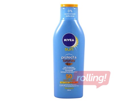 Aizsargājošs losjons pret sauli ar SPF 50 NIVEA Sun protect & Bronze, 200ml