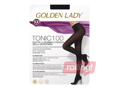 Sieviešu zeķubikses, Tonic, Golden Lady, 100 den, Nero, 2 izm.