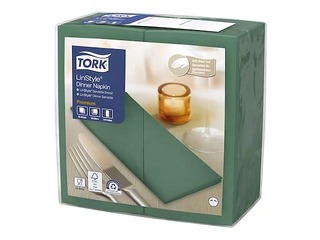 Salvetes Tork Premium LinStyle, tumši zaļas, 50 gab.