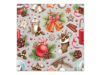Napkins, 33 x 33 cm, 20 pieces, 3 layers, Christmas design