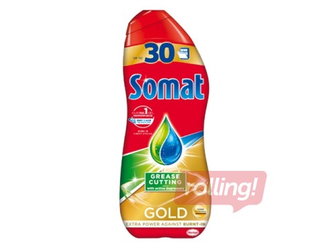 Trauku mazgāšanas želeja trauku mašīnām Somat Gold Anti-grease, 540 ml