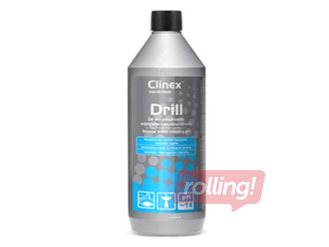 Kanalizācijas cauruļu tīrīšanas gēls Clinex Drill, 1l