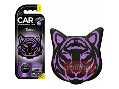 Auto gaisa atsvaidzinātājs Aroma Car Tatoo Cat Black