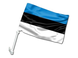 Флаг для автомобиля Эстония, 30x40 см