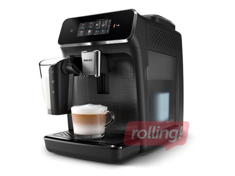 Kafijas aparāts Philips 2300 sērijas, Espresso LatteGo, melns