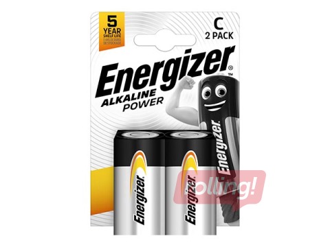 Baterijas Energizer Base Alkaline, C B2,1.5V, 2 gab.