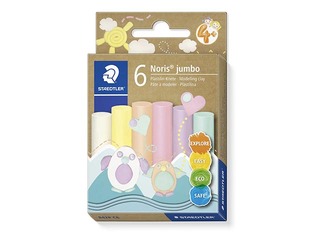 Plastilīns - modelēšanas masa Staedtler 842, 6gb, pastetļkrāsas