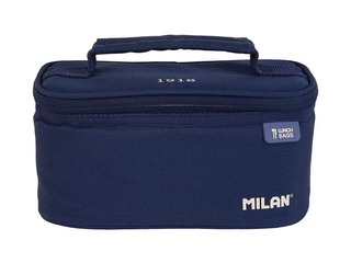 Small isothermal food bag Milan 1918 with 1 lunch box, 1.5l, black