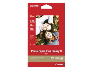 Foto papīrs Canon Photo Paper Plus Glossy II PP-201, 10x15cm, 260 g/m² (50 loksnes)