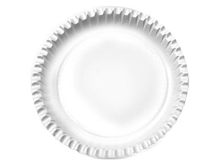 Paper plate, 18 cm, 100 pcs. White