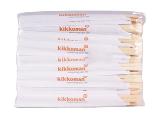 Bamboo chopsticks in a paper package, 100 pairs