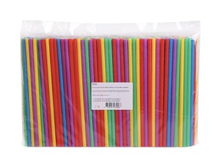 Kоктейльные соломинки, ПП, цветные, 22см ø7 мм, 500 шт