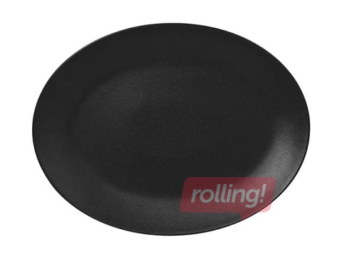 Šķīvis ovāls Neo Fusion, porcelāna, 36x27cm, melns