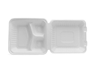 Коробка пластиковая kоробка с крышкой, BIO, 3 секции, 21 x 20 x 7.8 см, 50 шт.