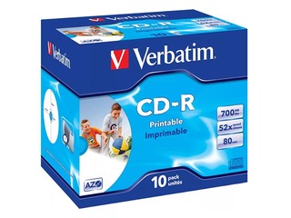 Verbatim CD-R AZO 700MB 1x-52x Crystal, 10 Pack Jewel