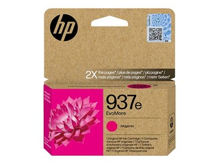 Tintes kasete HP HP 937e EvoMore, fuksīna sarkana, 1650 lapas