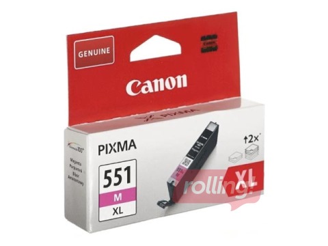 Tintes kasete Canon CLI-551 XL, fuksīna sarkana, 11ml