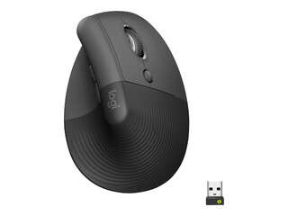 Logitech Lift for Business, Vertical mouse, 6 buttons, Bluetooth