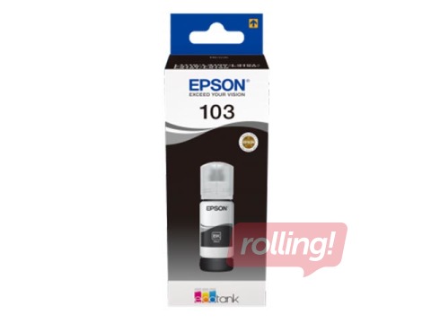 Tintes kasete Epson 103 ECOTANK, melna (4500 lpp., 65ml)