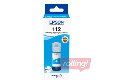 Epson EcoTank 112 Ciānzila tintes pudele, 70 ml (6000 lpp)