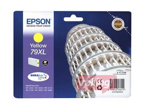 Tintes kasete Epson Workforce PRO WF-5110DW, Dzeltena, 17ml