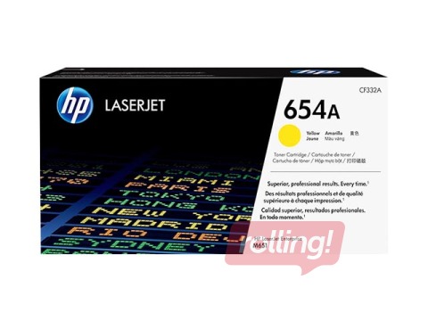 Tonera kasete HP Color LaserJet Enterprise M651, Dzeltena (15000 lpp)